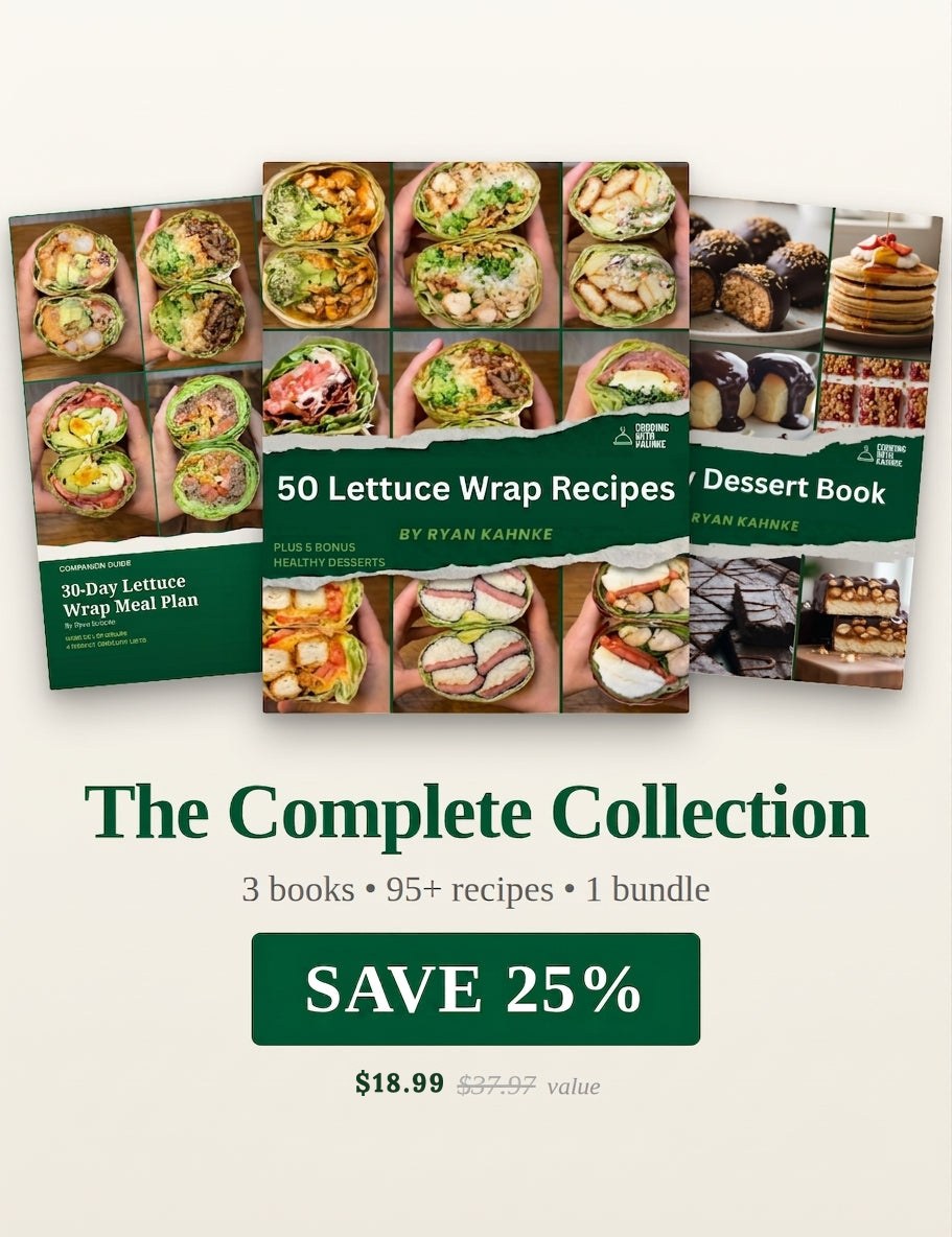 Complete Lettuce Wrap Collection bundle — three cookbook covers